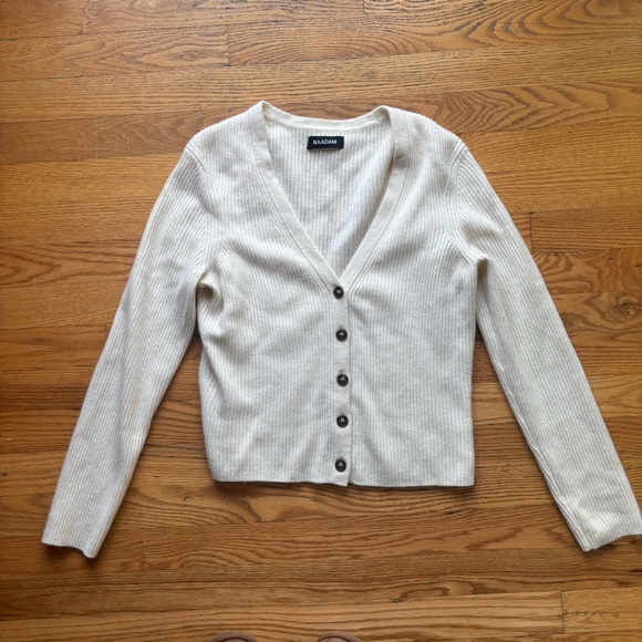 Naadam Cashmere Cropped Cardigan | Size M | New Without Tags - Picture 2 of 7